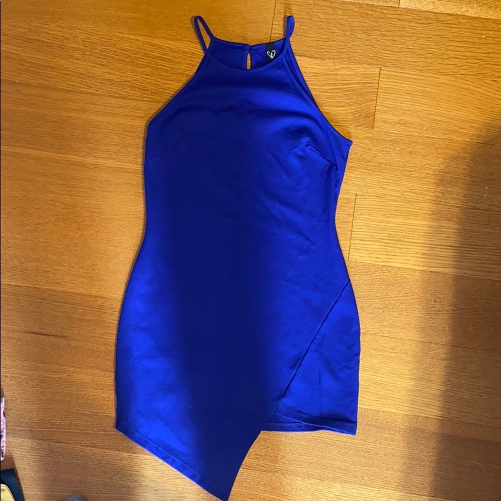 Asymmetrical body-con dress